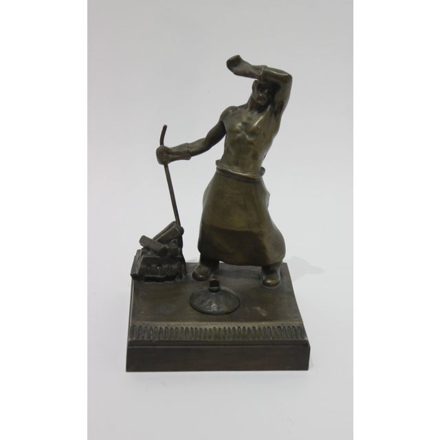 Austrian Bronze Inkwell by Heinrich Krippel For Sale - Image 11 of 12