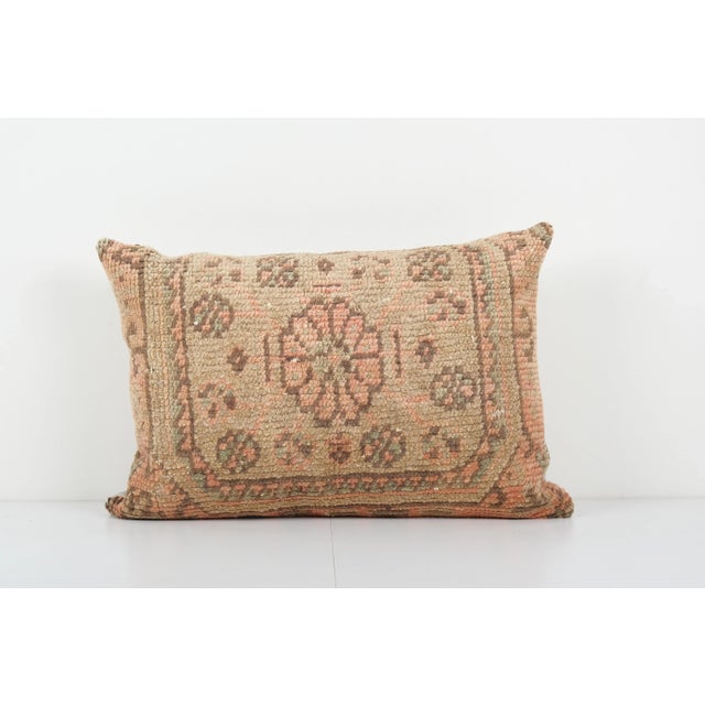 2020s Turkish Lumbar Rug Pillow Cover For Sale - Image 5 of 5