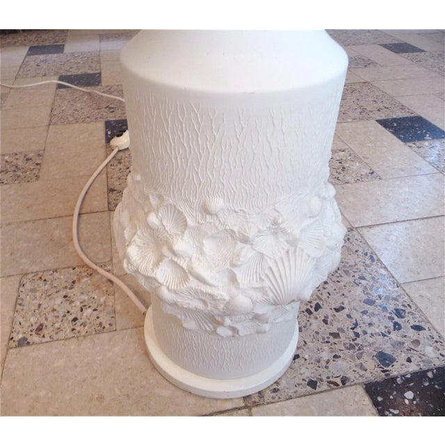 Ceramic Large Bisque Relief Porcelain Table Lamps from Kaiser, 1960s, Set of 2 For Sale - Image 7 of 18