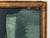 Green “Cabin Fern" Green Abstract Art in Antique Frame, Transitional Living Room Art by JTS For Sale - Image 8 of 11
