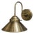 Handcrafted Brass Cone Wall Sconce, Adjustable Arm Wall Light for Kitchen, Bedroom & Hallway For Sale