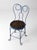 Wood Early 20th Century Blue Ice Cream Parlor Chair For Sale - Image 7 of 9