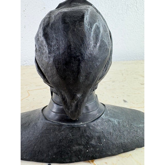 Figurative Vintage Terra-Cotta Bust of Dante’s For Sale - Image 3 of 11