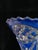 Art Deco Flared Vase in Blue Crystal, 1920 For Sale - Image 3 of 9