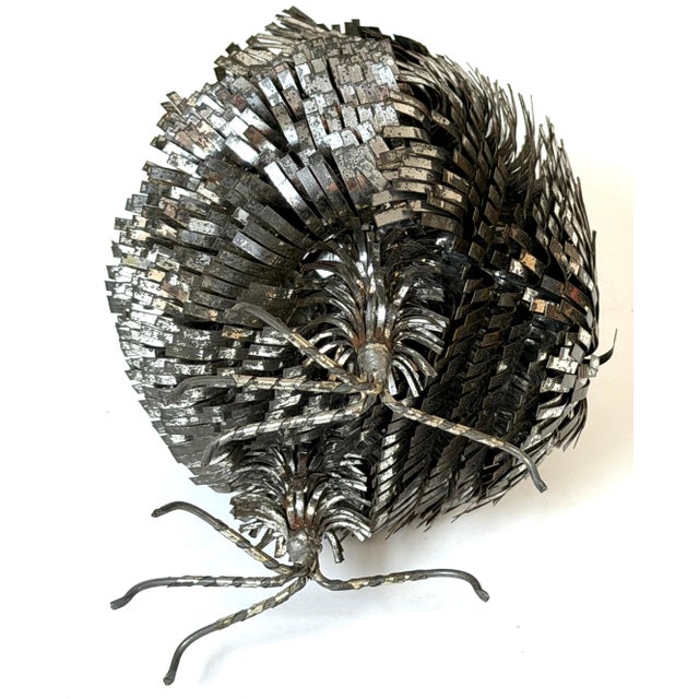 Large Brutalist Metal Work Figure of an Owl, Attributed Sergio Bustamante For Sale - Image 4 of 13
