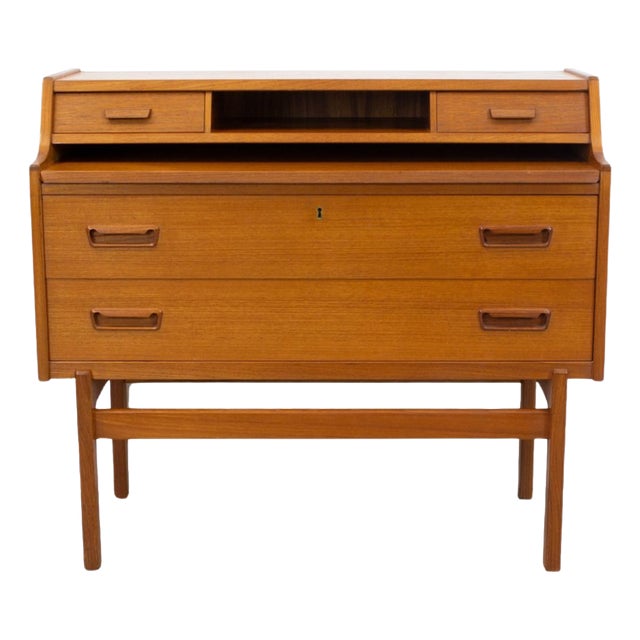 Danish Teak Bureau by Arne Wahl Iversen for Vinde Mobelfabrik, 1960s For Sale
