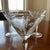 Noritake Mid 20th Century Mid Century Modern Sasaki Noritake Bamboo Etched Crystal Martini Cocktail Stemmed Glasses - Set 3 For Sale - Image 4 of 10