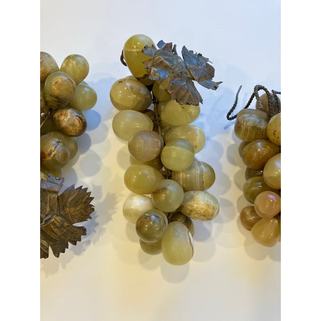 Set of 3 Alabaster Grapes For Sale - Image 4 of 5
