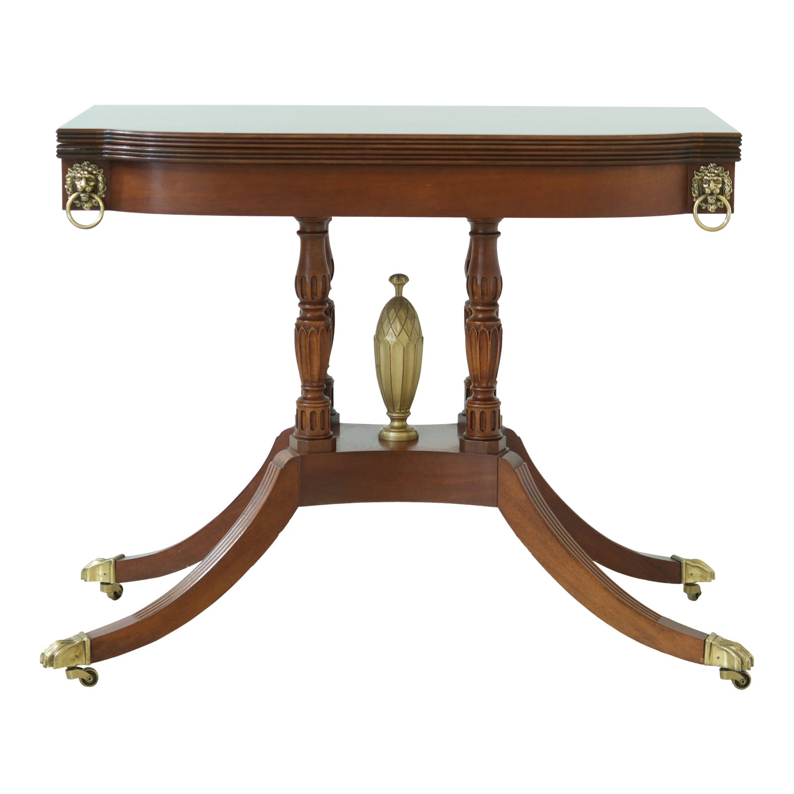 Baker Duncan Phyfe Flip Top Mahogany Game Table Chairish