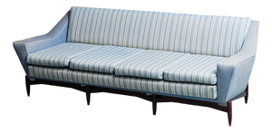 4 -Seater Sofa in Fabric and Wood, 60s, 1960s