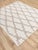 6x9FT. Ivory White Wool Boho Inspired Hand Made Rug For Sale - Image 10 of 18