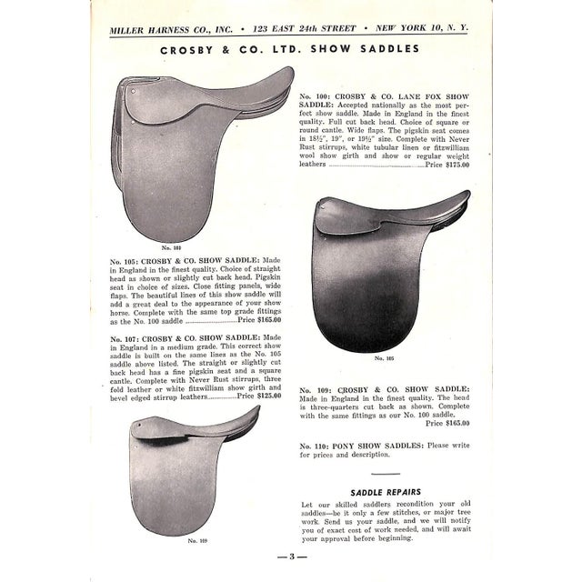 "Miller Harness Company Catalogue No. 55" 1948 For Sale - Image 4 of 12