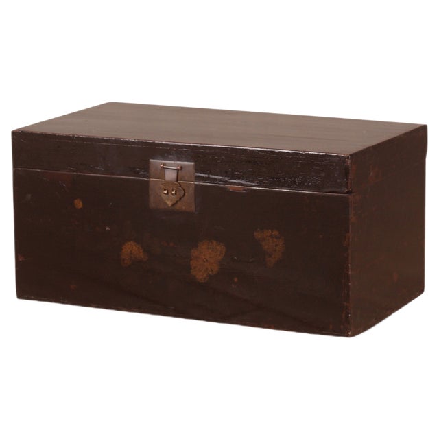 Antique Floral Trunk For Sale