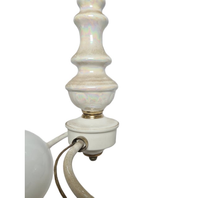 1970s Vintage Art Nouveau Chandelier, Poland, 1970s For Sale - Image 5 of 8
