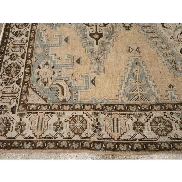 Mid 20th Century Mid-20th Century Persian Veece Accent Carpet For Sale - Image 5 of 8