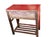 Vintage Chinoiserie Red Lacquer Console Table 33.5" W For Sale - Image 10 of 12