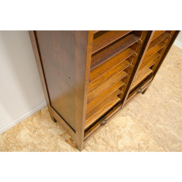 Modernist Roller Blind Cabinet, Czechoslovakia, 1930s For Sale - Image 10 of 18