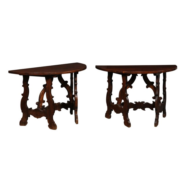 19th Century Italian Lyre Leg Consoles (Or Center Table) For Sale - Image 13 of 13