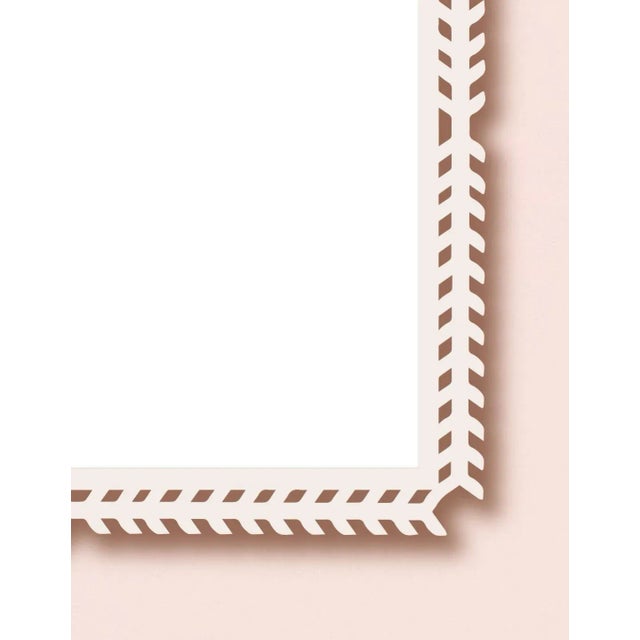 Contemporary Fleur Home x Chairish Toulouse Trellis Mirror in White Dove, 24x24 For Sale - Image 3 of 4