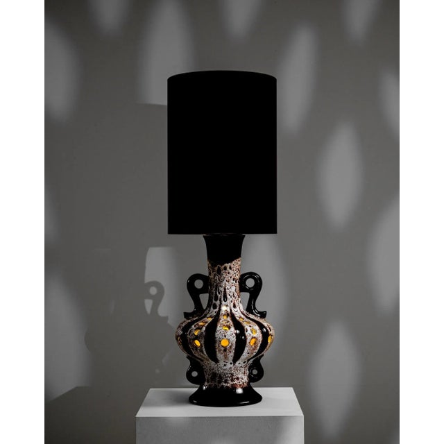 20th Century German Ceramic Table Lamp For Sale - Image 10 of 12