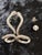 10k White Gold 1-5/8 CTTW Natural Diamond Snake Earrings, 34 Mm, Pair For Sale In Atlanta - Image 6 of 7