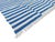 Casa Cosima Handmade Sky Blue and White Cotton Vegetable Dyed Striped Rug - 14'x16' For Sale - Image 4 of 9