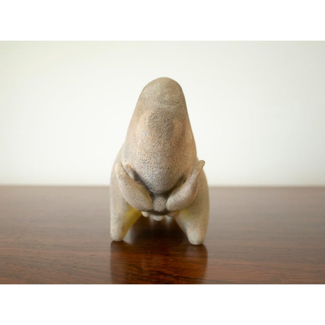 Glass Mid Century Modern Murano Venetian Glass Scavo Glass Bull by Alfredo Barbini Italy For Sale - Image 7 of 11