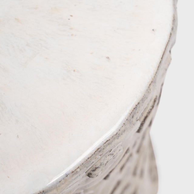 Early 20th Century Chinese Milky White Cloud Garden Stool, C. 1900 For Sale - Image 5 of 5