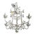 White Painted Wrought Iron Chinoiserie Chandelier With Bells For Sale - Image 11 of 11