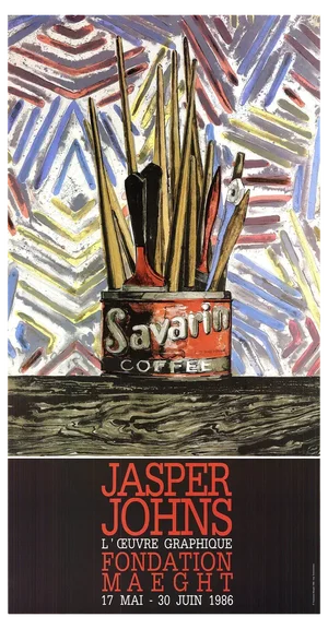 Jasper Johns, Savarin Coffee Cans, 1986, Offset Lithograph