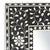 Vintage mirror frame with crisp black background and contrasting white hand cut floral design. Beautiful attention to hand...