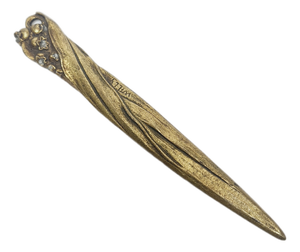 Art Nouveau Style Figurative Letters Knife, 1900s