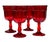 Traditional Vintage Viking Arlington Ruby Red Water Goblets - Set of 4 For Sale - Image 3 of 8