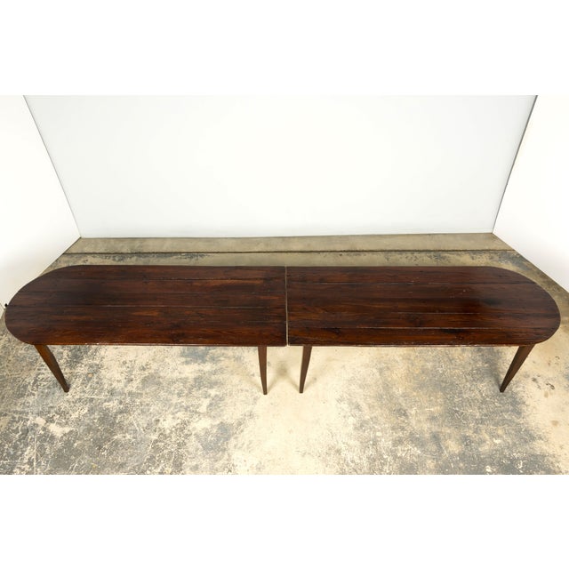 Late 18th Century Late 18th Century French Provincial Oak Communal Dining Table For Sale - Image 5 of 18