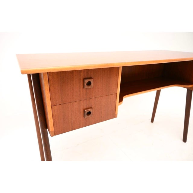 Danish Teak Free-Standing Desk, 1960s For Sale - Image 9 of 10