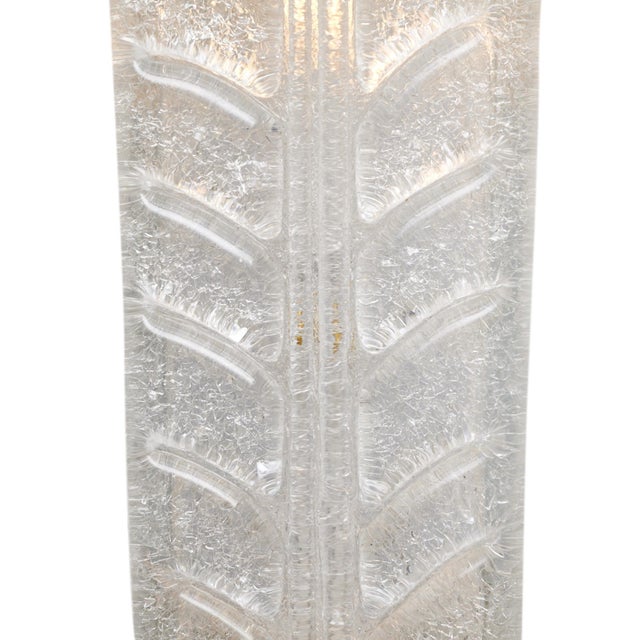 White Murano Glass Listoni Sconces For Sale - Image 8 of 9