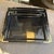 Black Set of Two 1970s Mid-Century Modern Black Lucite and Brass Barware Trays For Sale - Image 8 of 14