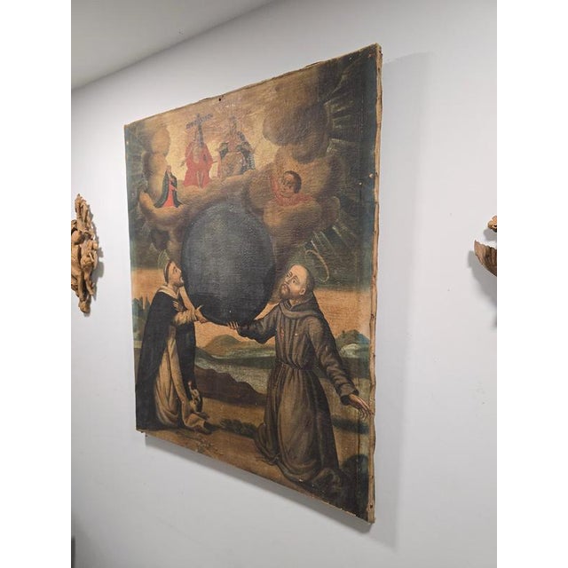 Baroque School Artist, Figurative Composition, 18th Century, Oil Painting on Canvas For Sale - Image 13 of 15