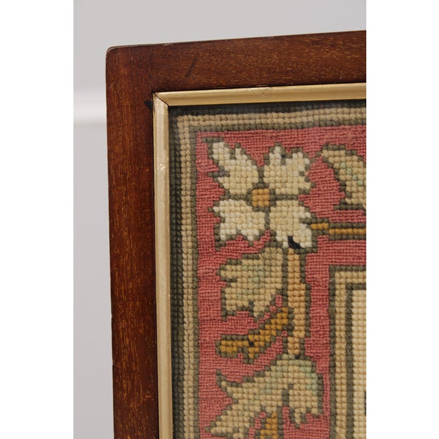 Antique English Mahogany Needlepoint For Sale - Image 14 of 16
