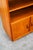 Mid Century Danish Modern Bookshelf Media Cabinet Teak Shelves 2 Doors MCM Shelf For Sale - Image 11 of 12