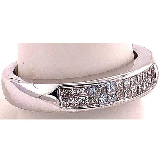 Metal 14 Karat White Gold Fashion Ring With Diamonds For Sale - Image 7 of 10