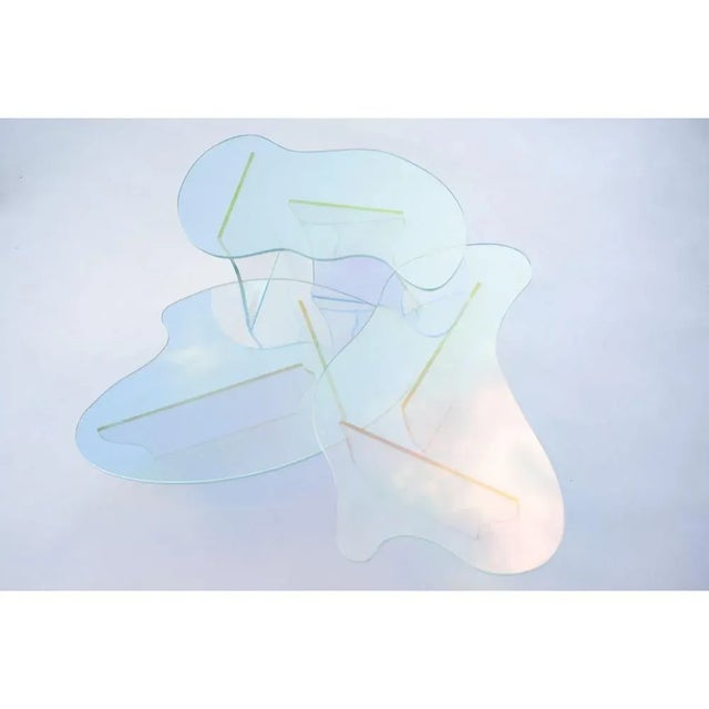 Contemporary Glass Tables by Brajak Vitberg, Set of 3 For Sale - Image 3 of 10