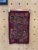 Vintage Embroidery Maroon Fabric Remnant For Sale - Image 4 of 9