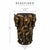 A striking bronze vessel featuring eight prancing horses in dramatic high relief, wrapping continuously around the...