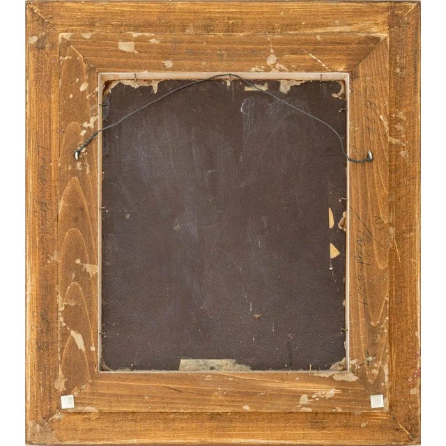 English School Portrait of a Girl Oil on Board For Sale In New York - Image 6 of 6