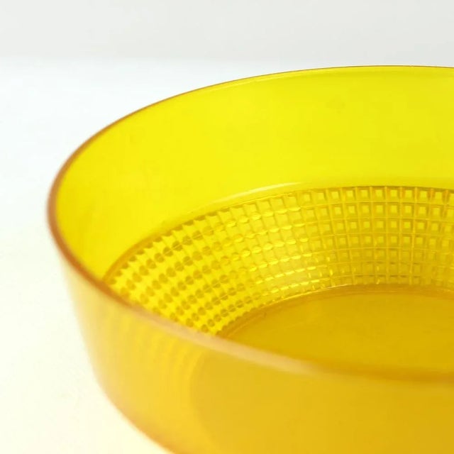 Great yellow plastic bowl made of a strong, hard plastic. Produced in Czechoslovakia in 1960s. very good vintage...