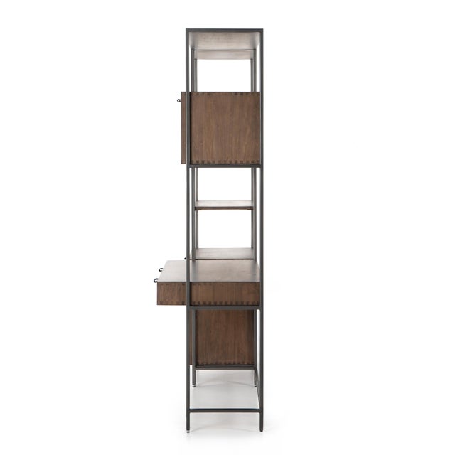 Four Hands Trey Modular Wall, Bookcase, Desk, Auburn For Sale - Image 9 of 12