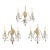 18thc British George III Museum Quality Cut Glass / Ormolu Wall Sconces - Set of 3 For Sale