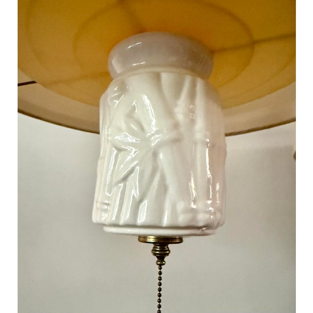 Chinoiserie 1970s Hollywood Regency Faux Bamboo Pendant Lighting - a Pair For Sale - Image 3 of 10