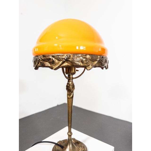 Vintage Art Nouveau Table Lamp from Böhlmarks, 1920s For Sale - Image 10 of 12